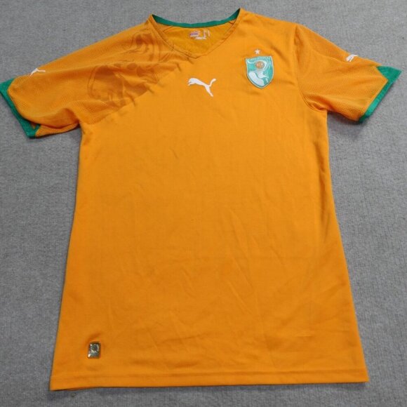 Ivory Coast Jersey Small Orange Cote D'Ivoire Puma - Picture 1 of 11